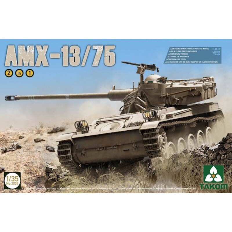 AMX-13/75 Light Tank IDF 2 in 1 Model kit