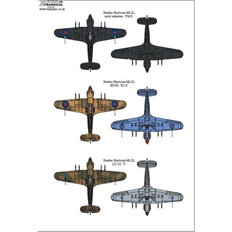 Hawker Hurricane Mk.IIc Pt 2 (3)serial unknown, FM-E Flight Commander Gerald Stapme Stapleton DFC & Bar 257 (Burma) Sqn, RAF H