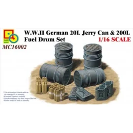 WWII German 20L Jerry Can & 200L Fuel Drum Set.