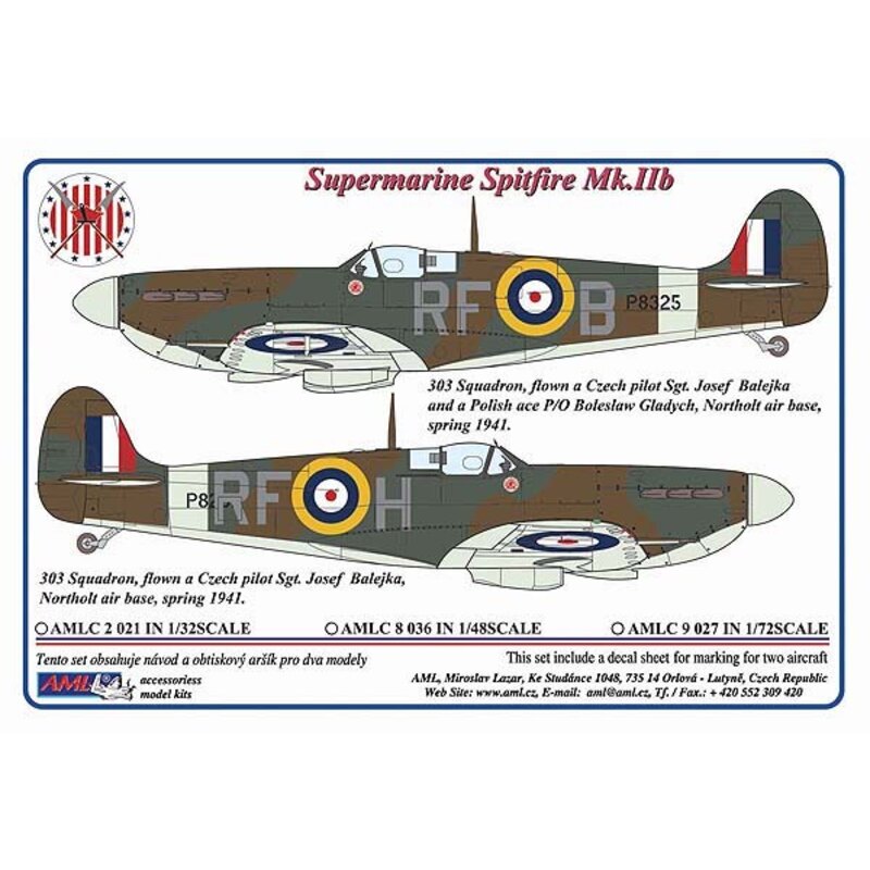 303 Squadron RAF, Supermarine Spitfire Mk.IIb, flown a Czech pilot Sgt.J.Balejka