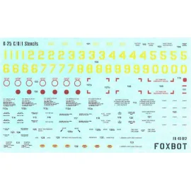 B-25C/D/J Mitchell Stencils