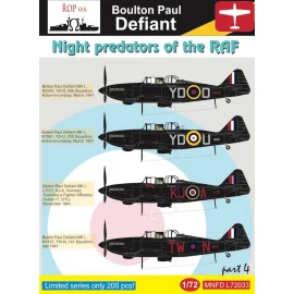 Boulton-Paul Defiant - Night predators of the RAF Part 4