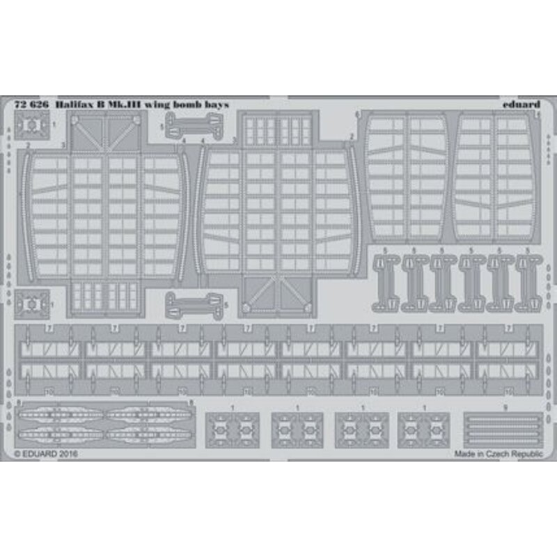 Handley-Page Halifax B Mk.III wing bomb bays (designed to be used with Revell kits) !