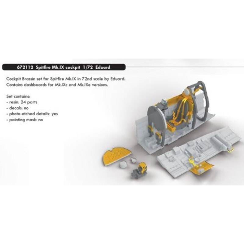 Supermarine Spitfire Mk.IXc cockpit (designed for use with Eduard kits)