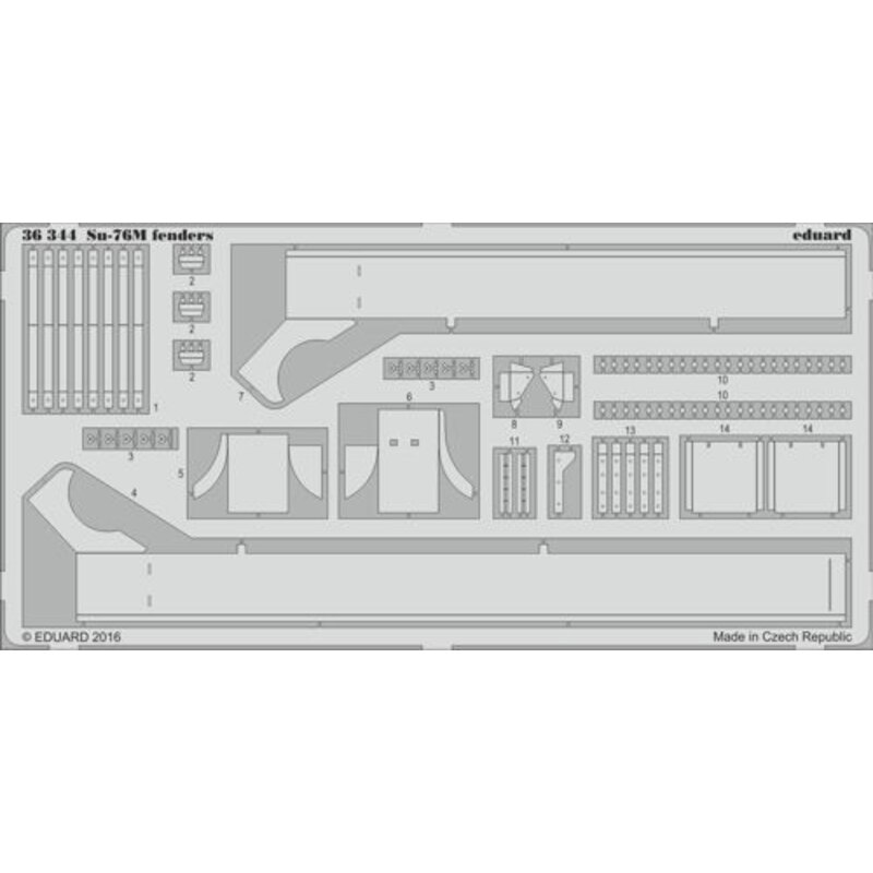 Russian SU-76M fenders (designed for use with Tamiya kits)