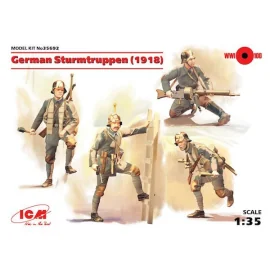 German Sturmtruppen (1918) (4 figures) (WWII) (100% new moulds)