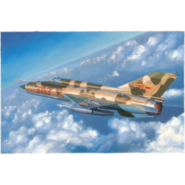 Chengdu J-7C/D Fighter &bullet - L: 324mm, W: 148mm, Total Parts: 190+