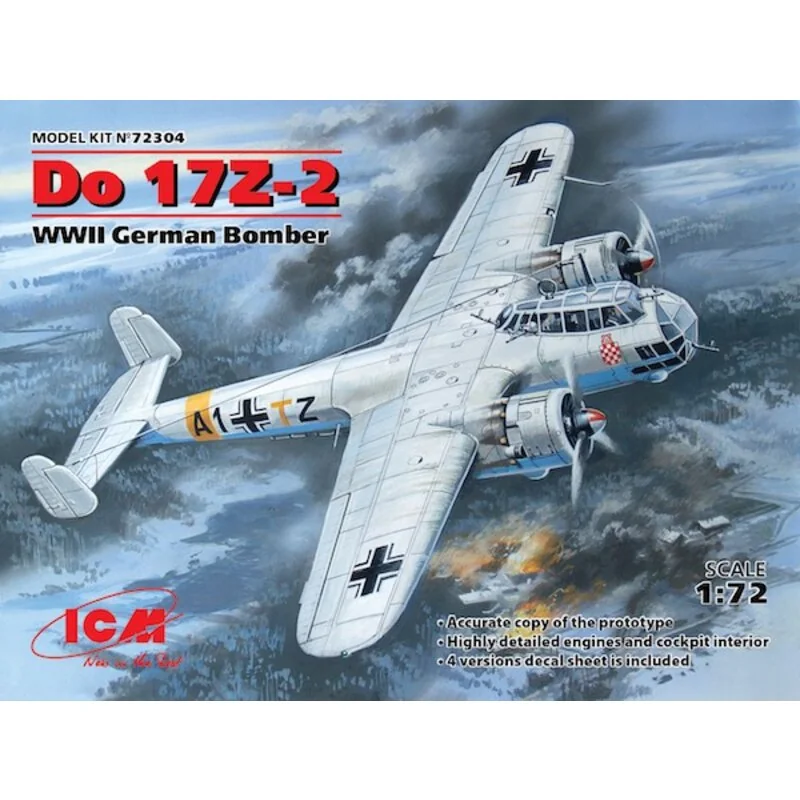 Dornier Do 17Z-2 WWII German bomber (100% new moulds)