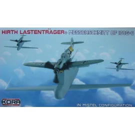 Hirth Lastentrager & Messerschmitt Bf 109G-6 Mistel configuration (plastic kit with large resin flying bomb/missile)