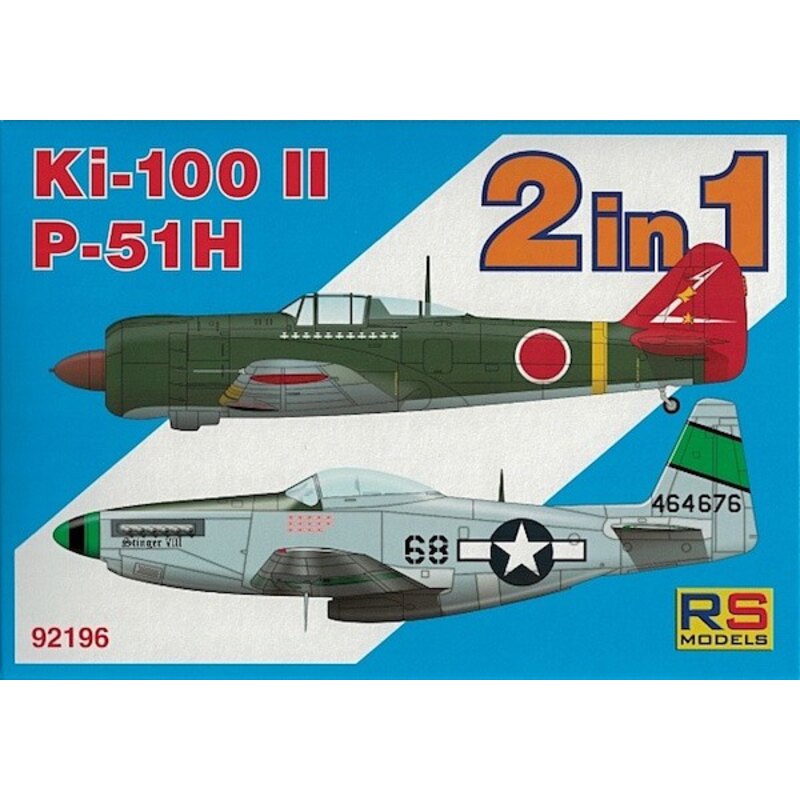 Kawasaki Ki-100-II and North-American P-51H Mustang .... two kits in box