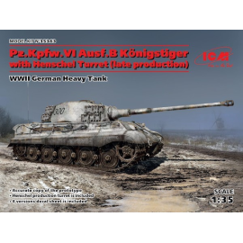 Pz.Kpfw.VI Ausf.B Konigstiger with Henschel Turret (late production) (100% new moulds) Model kit