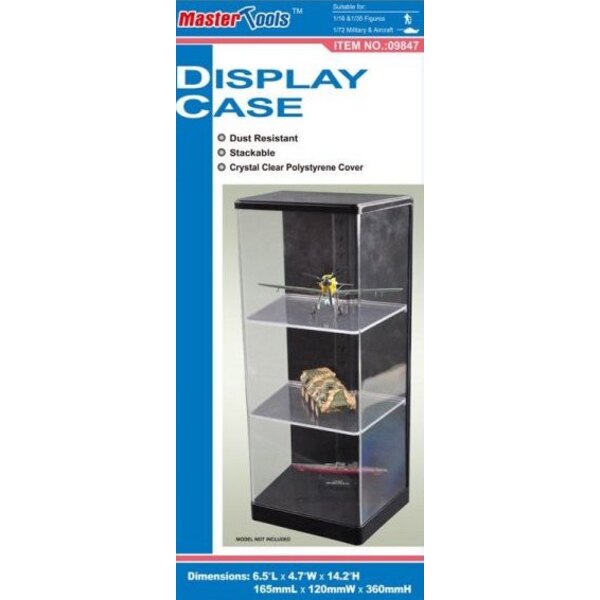 Vitrine Kyosho Boite vitrine PS Cristal (socle noir) pour miniatu