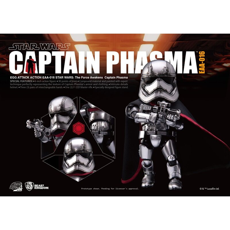 Star Wars Episode VII Egg Attack Action Figure Captain Phasma 15 cm