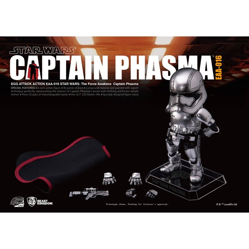 Star Wars Episode VII Egg Attack Action Figure Captain Phasma 15 cm