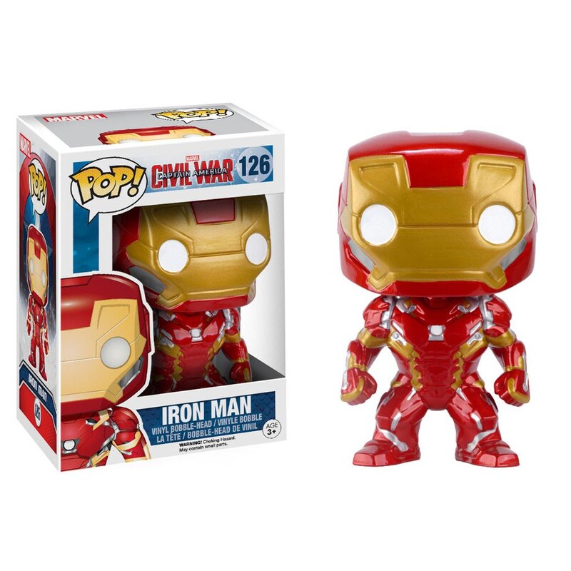 Captain America Civil War POP! Vinyl Bobble-Head Iron Man 10 cm Pop figures