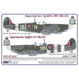 Supermarine Spitfire Mk.IXC 2 decal versions : DU-N NN-N 