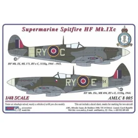 Supermarine Spitfire Mk.IXC 2 decal versions : RY-C RY-E