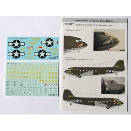 Decals Pin-Up Nose Art Douglas C-47 and Stencils, Part 3 (for Airfix, Italeri, ESCI, Revell kits) 