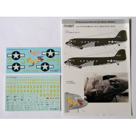 Decals Pin-Up Nose Art Douglas C-47 and Stencils, Part 5 (for Airfix, Italeri, ESCI, Revell kits 