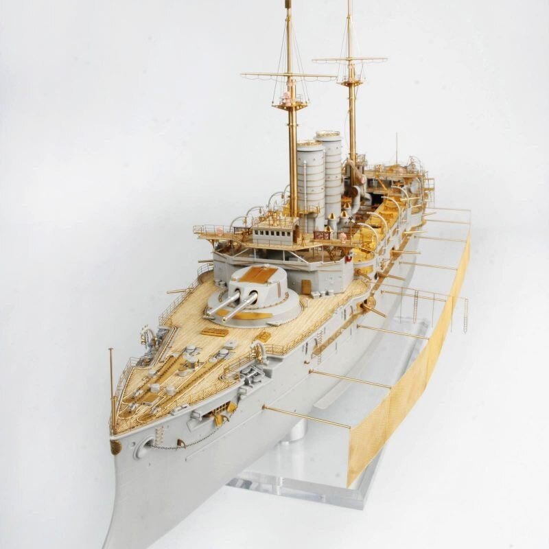 Mikasa 1905 Japanese Battleship (designed to be used with Merit kits) DX* Large Sized Full Wooden Deck* 9 X Large Sized Detailed
